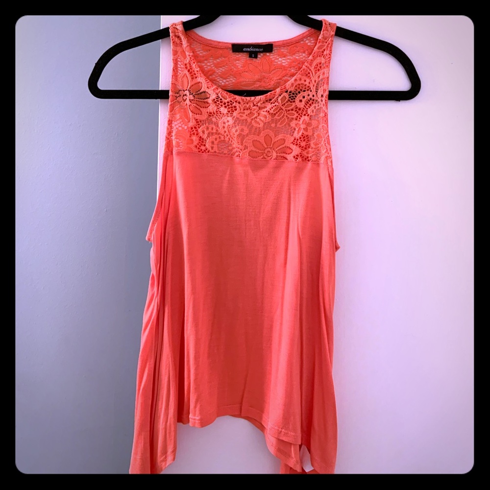 Coral tank top